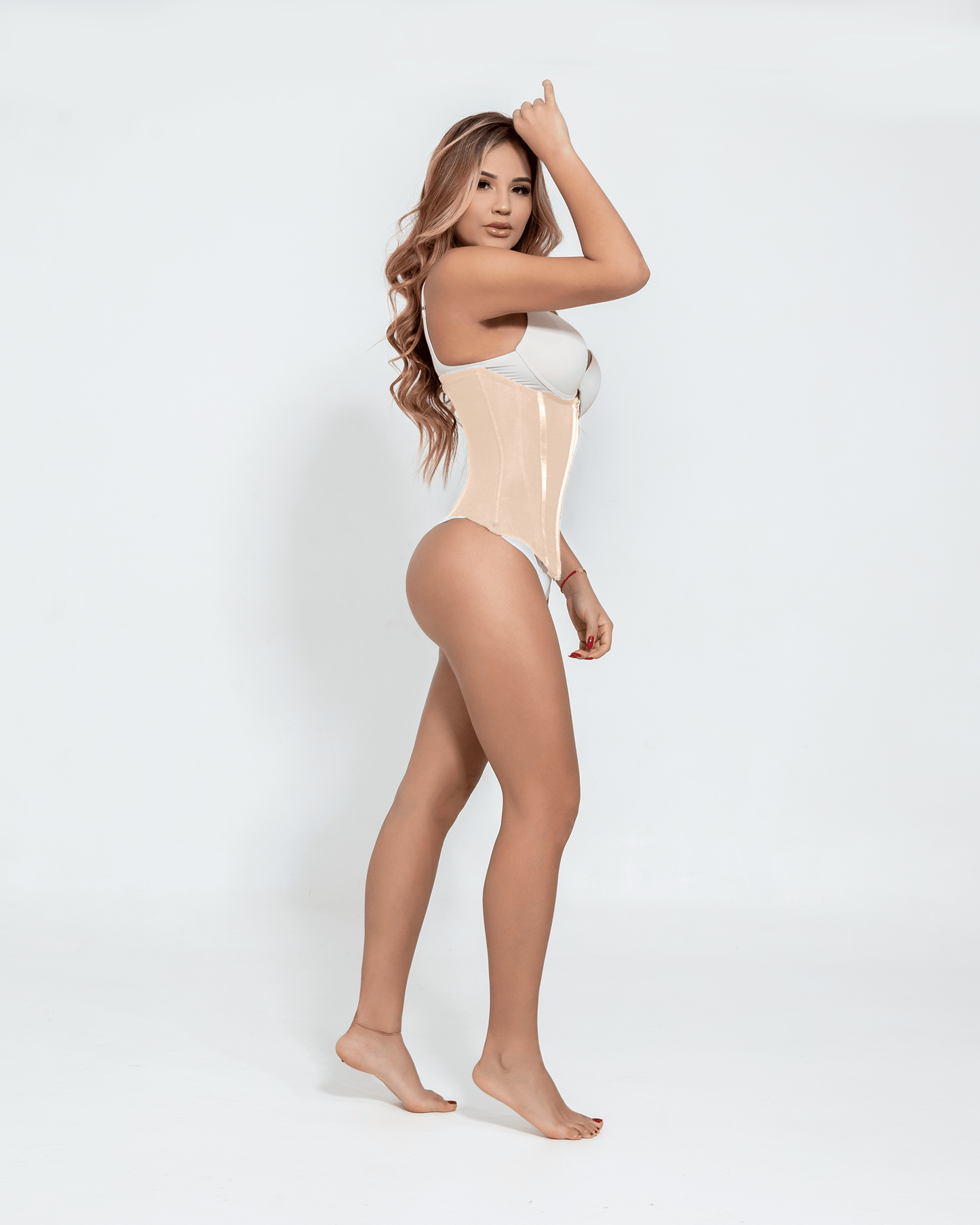 Beige Luxe Hourglass Trainer Side